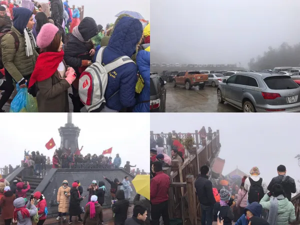 Sapa chìm trong biển người, 3 tiếng di chuyển được 30 km