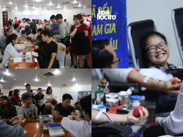 Hà Nội: Giới trẻ nô nức xếp hàng đi hiến nhóm máu O