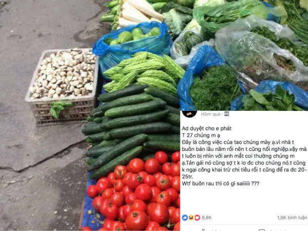 Chàng trai Hải Dương thu nhập nghìn đô/ tháng buồn rầu lên mạng hỏi: "Bán rau có gì sai"?