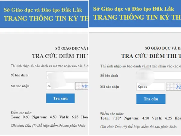 Đắk Lắk: Một thí sinh phúc khảo từ 0,6 lên 7,2 điểm Toán do tô mờ đáp án trắc nghiệm