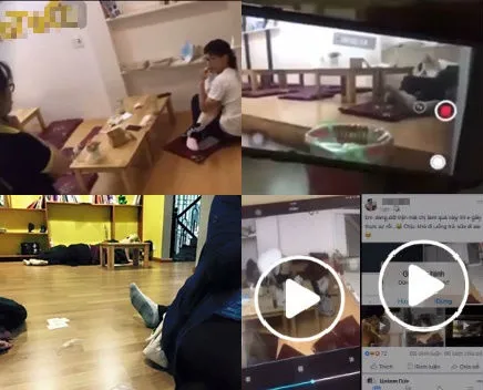 Sốc với clip cặp đôi vô tư diễn “cảnh nóng” ngay tại quán trà sữa