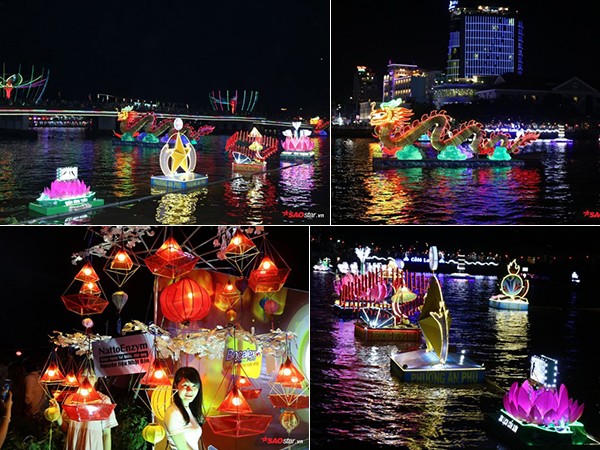 Cần Thơ: Hàng ngàn người thích thú tham gia đêm hội hoa đăng Ninh Kiều