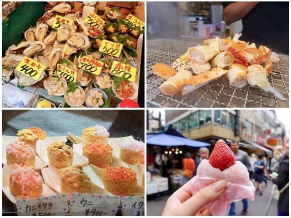 Đến các khu chợ ngoài trời Nhật Bản có thể ăn các món cao cấp với giá "hạt dẻ"