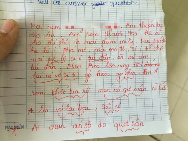 “Dở khóc dở cười” với cách phiên âm đầy hài hước của thanh niên học "vẹt" tiếng Anh