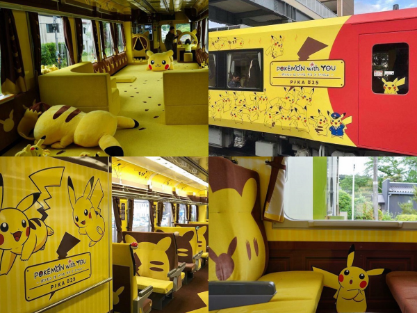 Giới trẻ Nhật Bản thích thú với tàu Pikachu "cho một vé về tuổi thơ"