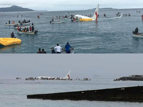 Máy bay rơi xuống biển ở Micronesia, toàn bộ hành khách sống sót