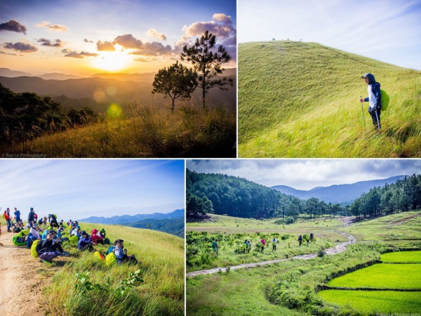 Những đồi cỏ xanh bạt ngàn trên cung đường trekking đẹp nhất Việt Nam
