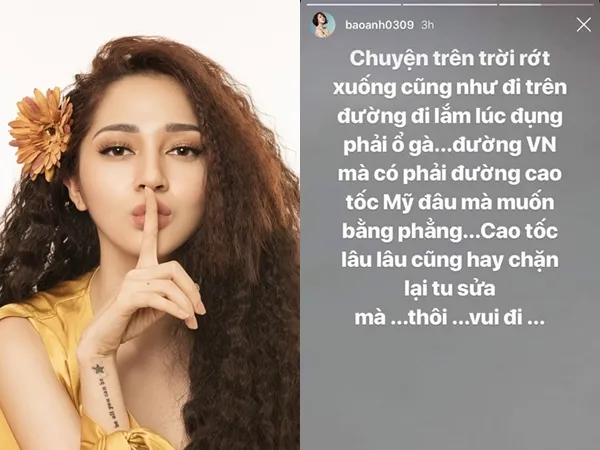 Sau những ồn ào "người thứ 3", Bảo Anh chia sẻ dòng trạng thái đầy ẩn ý
