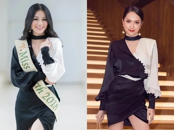 Hai hoa hậu: Phương Khánh - Hương Giang đẹp "bất phân thắng bại" khi mặc đồ "đụng hàng"