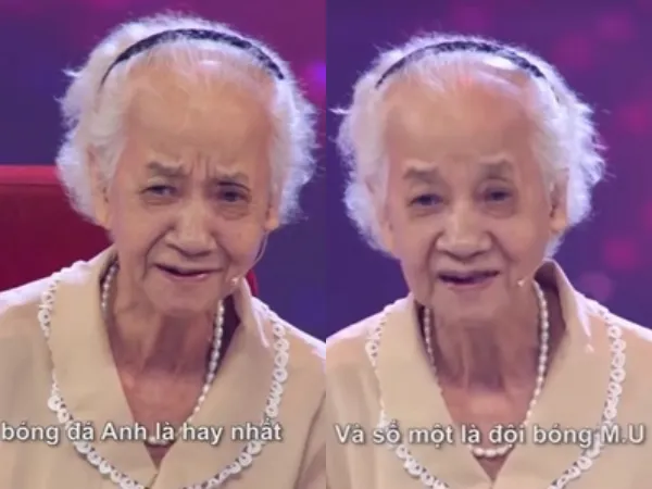 Cụ bà gây "bão" MXH khi đọc vanh vách tên các đội bóng thế giới, là fan ruột M.U