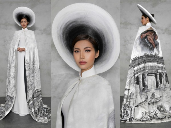 Hình ảnh đầy đủ bộ trang phục truyền thống thứ hai của Minh Tú tại Miss Supranational 2018