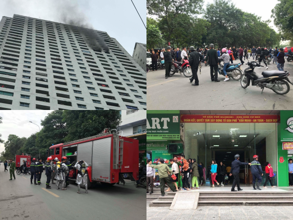 Hà Nội: Cháy lớn tại tầng 31 chung cư Linh Đàm, hàng trăm người hoảng hốt tháo chạy