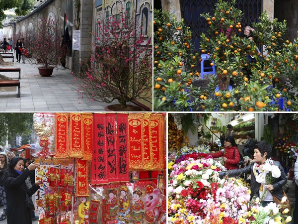 Hà Nội: Chợ hoa phố cổ nhộn nhịp đón Tết