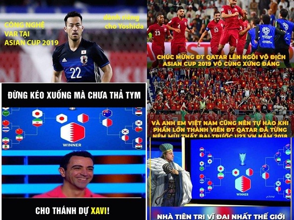 Qatar vô địch Asian Cup 2019, Xavi được chế ảnh "như Vanga tái thế"