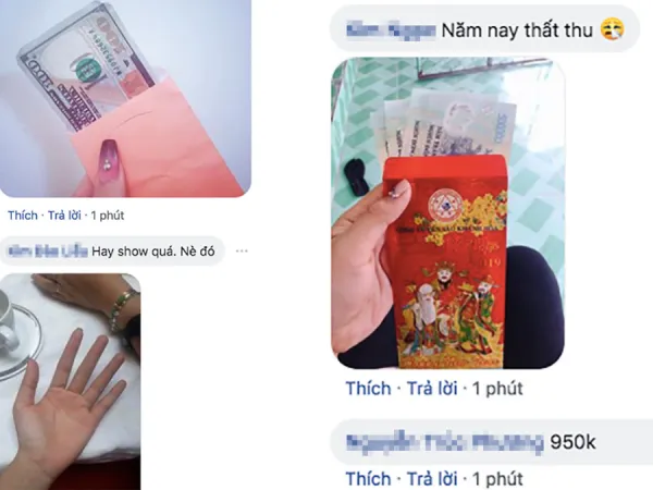 Chưa hết mùng 1 Tết, dân tình rần rần khoe tiền lì xì, người được 2 triệu than… thất thu
