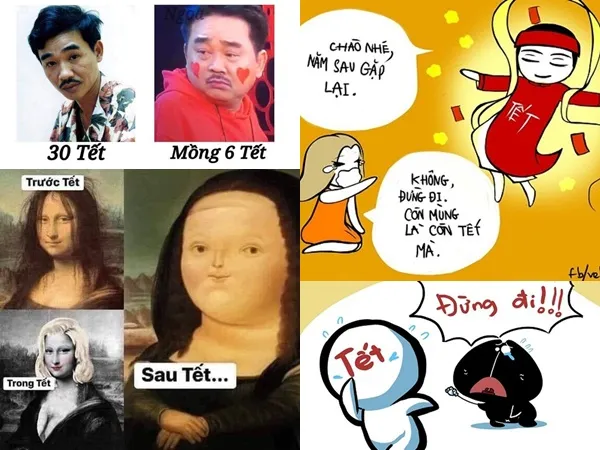 Ảnh chế: "Hậu họa" của Tết
