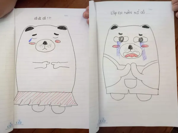 Sợ bị điểm thấp, nữ sinh chuyên Lý vẽ tranh "cute phô mai que" xin thi lại môn Sinh