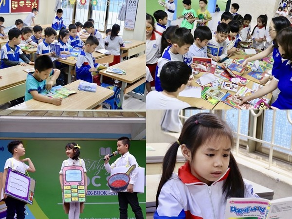 Hà Nội: Tween TH Đoàn Thị Điểm hào hứng tham gia "Ngày hội đổi sách, đọc sách 2019"