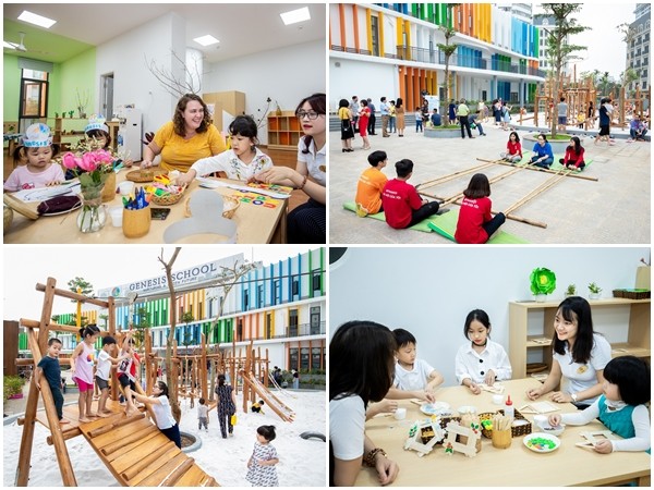 Tween thích thú tham gia ngày hội tuyển sinh ở ngôi trường xanh "mới toanh" tại Hà Nội
