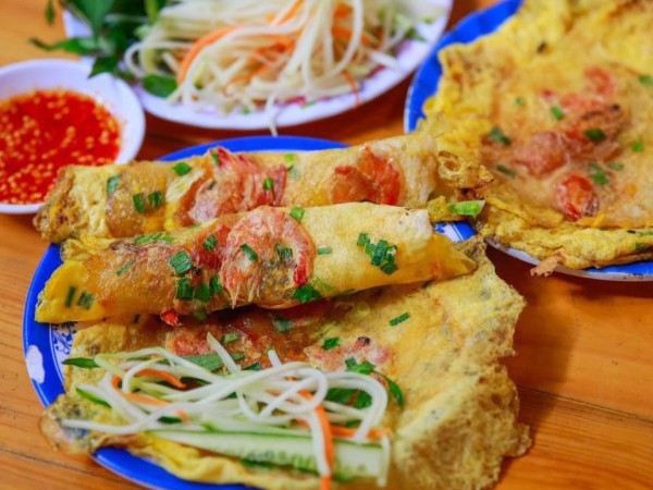 Bánh ép - món bánh Tacos của ẩm thực Việt