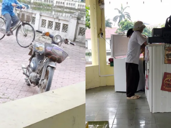 Xúc động trước dáng vẻ lam lũ của ông bố lần đầu đi mua trà sữa cho con