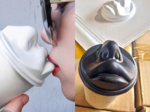 Vừa uống cafe vừa "hôn môi" - chiếc cốc "2 in 1" khuấy đảo cộng đồng F.A