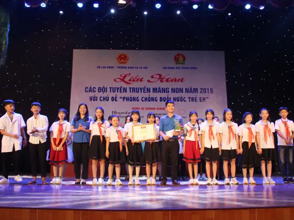 Nghệ An đạt giải Nhất Liên hoan các Đội tuyên truyền măng non "Phòng, chống đuối nước" 2019