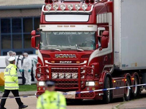Bộ Công an: 39 thi thể trong container ở Anh là người Việt