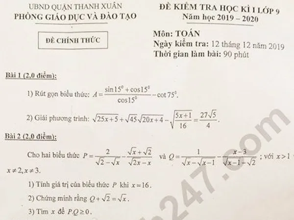 Khoảng 3 nghìn học sinh lớp 9 thi lại môn Toán: Kiểm tra toàn bộ quy trình ra đề