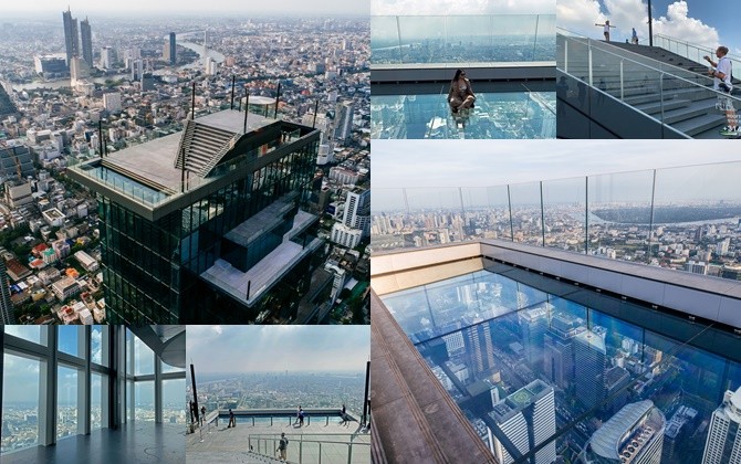 Đi bộ trên không, trải nghiệm mới toe thu hút khách du lịch trên tòa nhà cao nhất Thái Lan